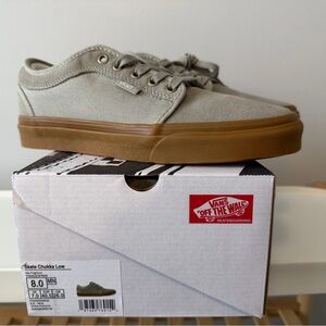 Vans Men's Sea Fog/Gum Skate Chukka Low Shoe Size 8